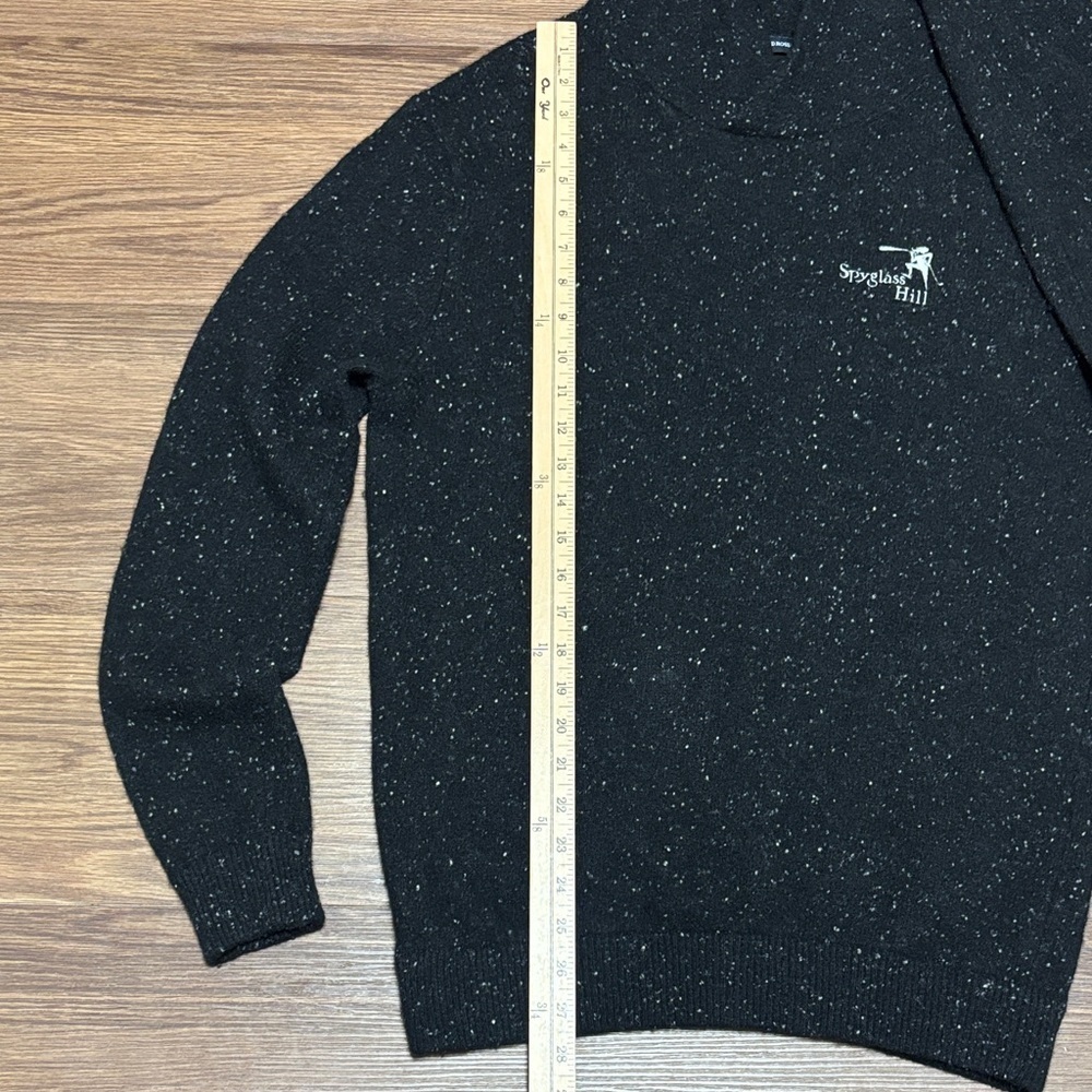 Donald Ross Sport Spyglass Hill Wool Blend Hoodie Sweater Black - Picture 5 of 6